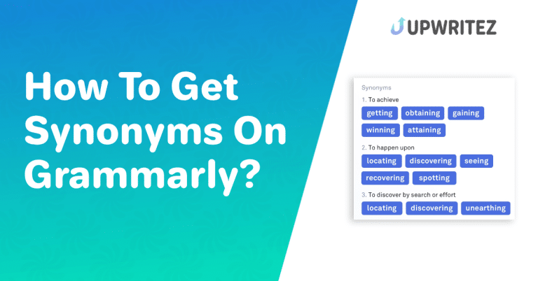 How To Get Synonyms On Grammarly