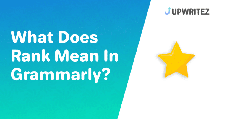 What Does Rank Mean In Grammarly