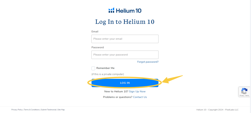 Helium-10 login