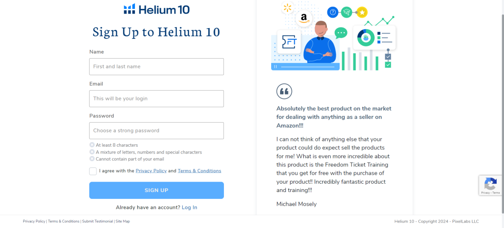 Helium 10 Free Sign Up